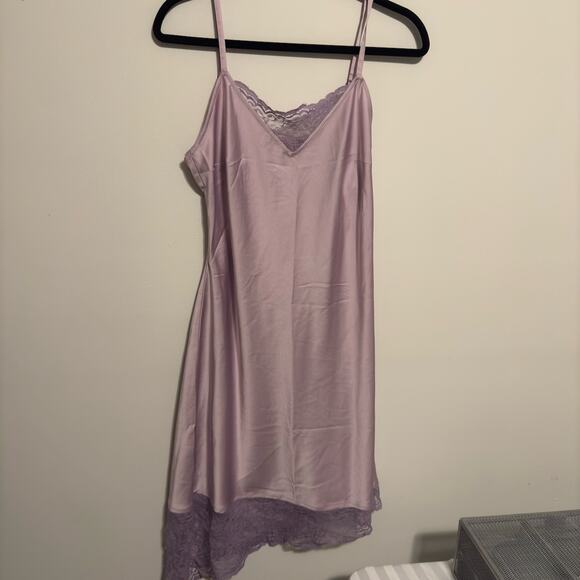 Social Tourist Long Purple Lace Asymmetrical Dress Size Large - Picture 1 of 9